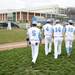 Skyline players walk on the field before a game on Tuesday, April 23. Daniel Brenner I AnnArbor.com